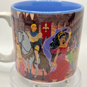 Vintage Rare Walt Disney The Hunchback of Notre Dame Coffee Mug. Made in Japan.