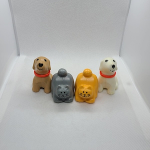 Vintage Little Tikes Dollhouse Pets: Cat or Dog - Sold Separately