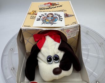 1980’s Tonka Pound Puppies Small Dog with Original Box and Adoption Papers.