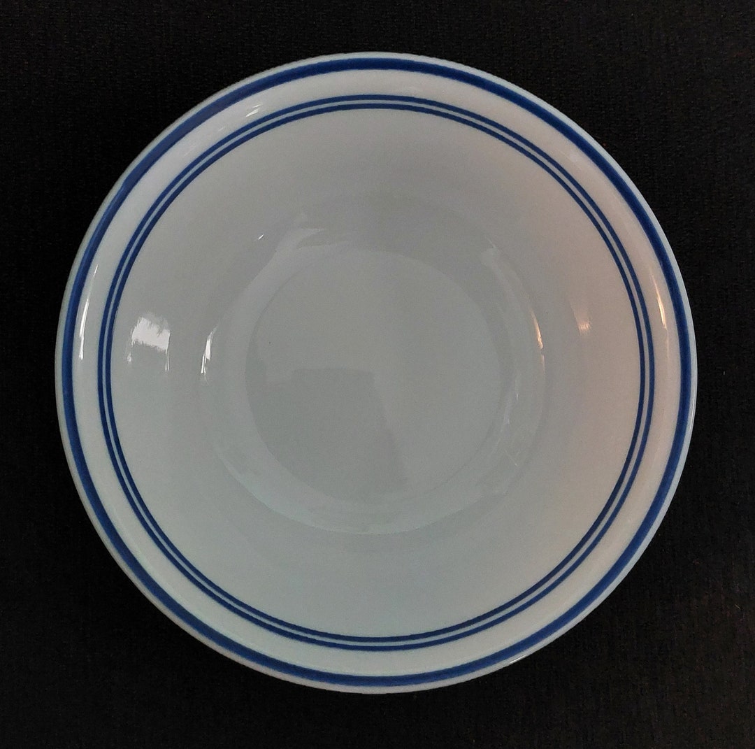 Corelle Vitrelle Classic Cafe Blue Cereal Bowl Etsy