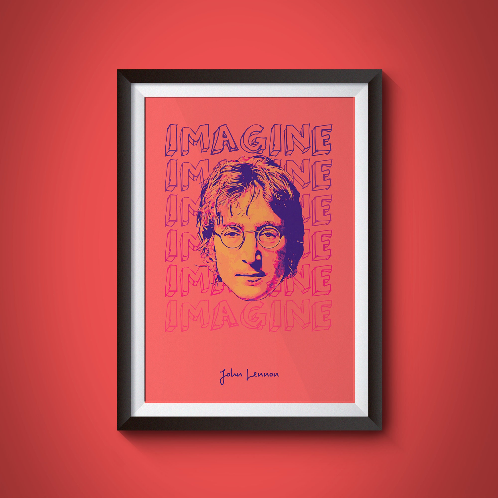 John Lennon Poster Imagine Lyrics Poster Music Print Wall Etsy John Lennon Poster Imagine Lyrics Poster Music Print Wall Etsy