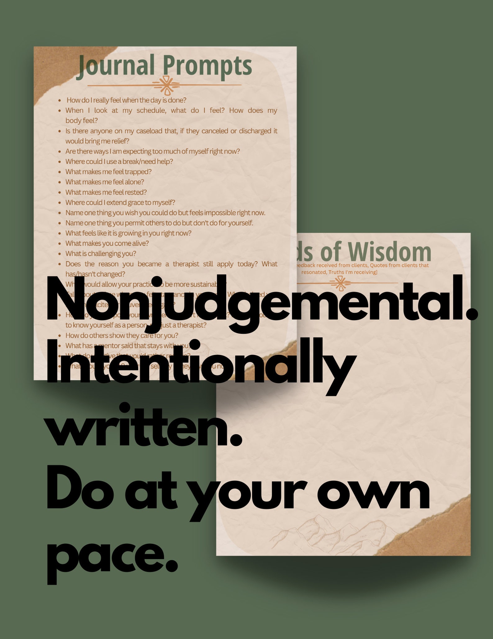 BURNOUT PREVENTION JOURNAL for Therapists, Digital + Immediately ...