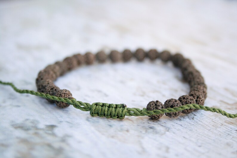 Men Gift Birthday Gift Stackable bangle Men Healing Bracelet Men Bead Bracelet For Him Zen Bracelet Purple Lava Bracelet Lava 6mm