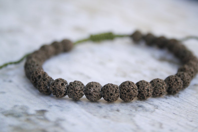 Men Gift Birthday Gift Stackable bangle Men Healing Bracelet Men Bead Bracelet For Him Zen Bracelet Purple Lava Bracelet Lava 6mm