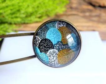 Shawl pin, scarf pin, decorative pin, shawl brooch, scarf pin, rustic shawl pin, cabochon shawl pin, pin for shawl, stitch counter