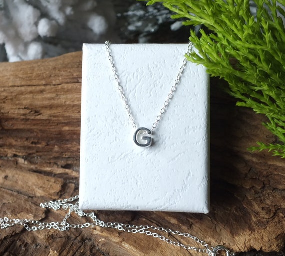 Tell Your Story: G Initial Simple Chain Short Necklace – US Jewelry House