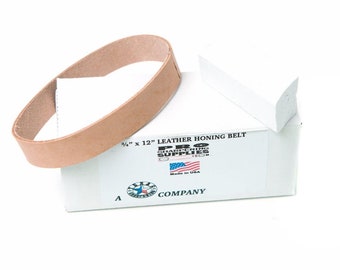 3/4”x12” Leather Honing & Polishing Belt - Strop Fits Ken Onion Work Sharp