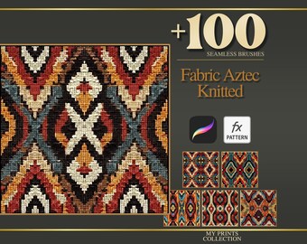 Pincel de textura para Procreate y patrón PAT para Photoshop: más de 100 pinceles de textura sin costuras, herramienta de diseño de textura digital