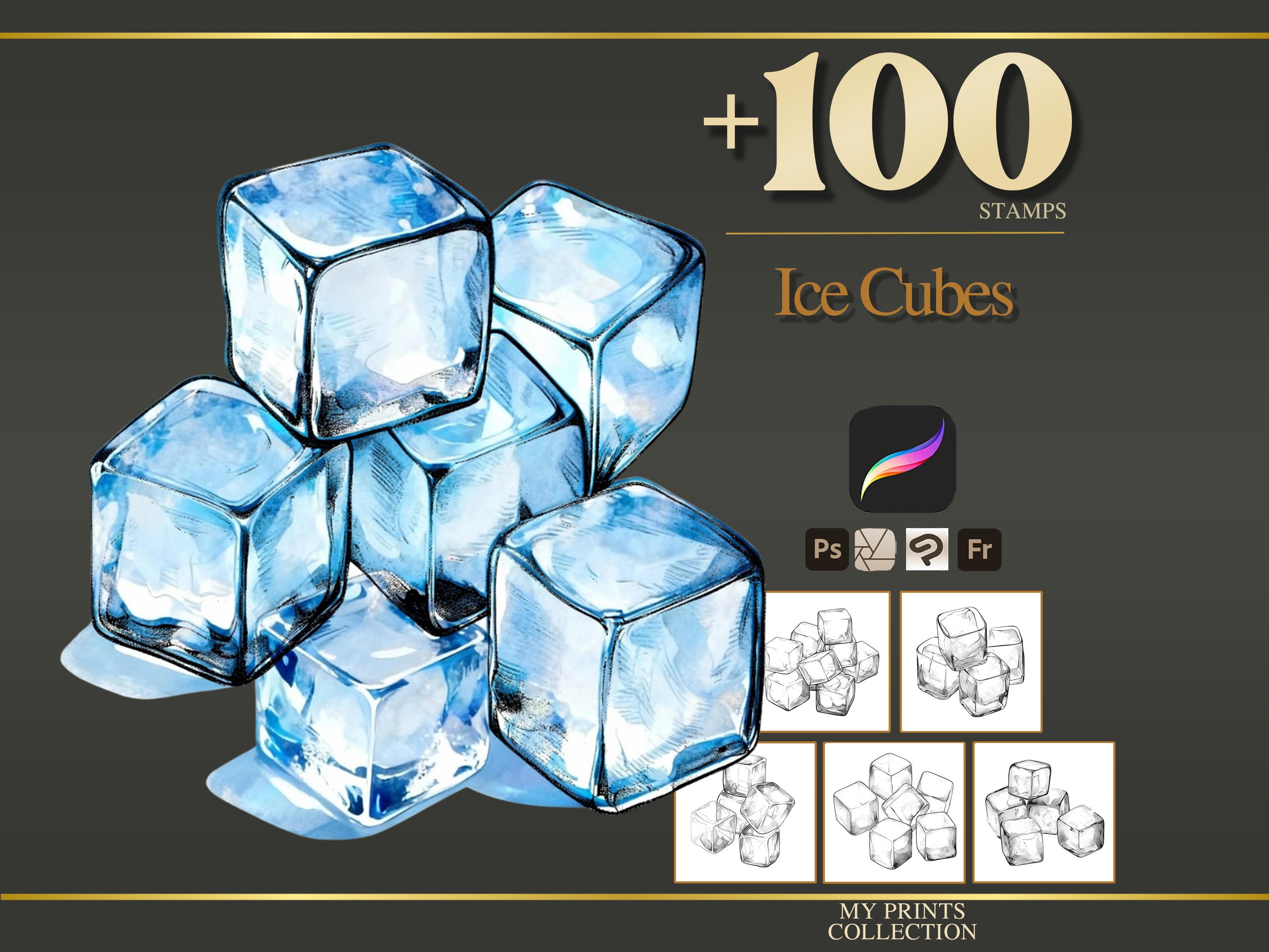 Ice cubes stencil - Etsy België, image size:3000x2250