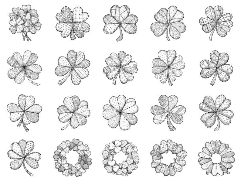 St Patrick Patchwork Photoshop Brushes & Procreate Stamps – 100 ...