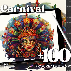 100+ Procreate Carnival Stamps, Interior Design Decor Room Landscape, Digital Download, Digital Art Supply Tool, Procreate Brush