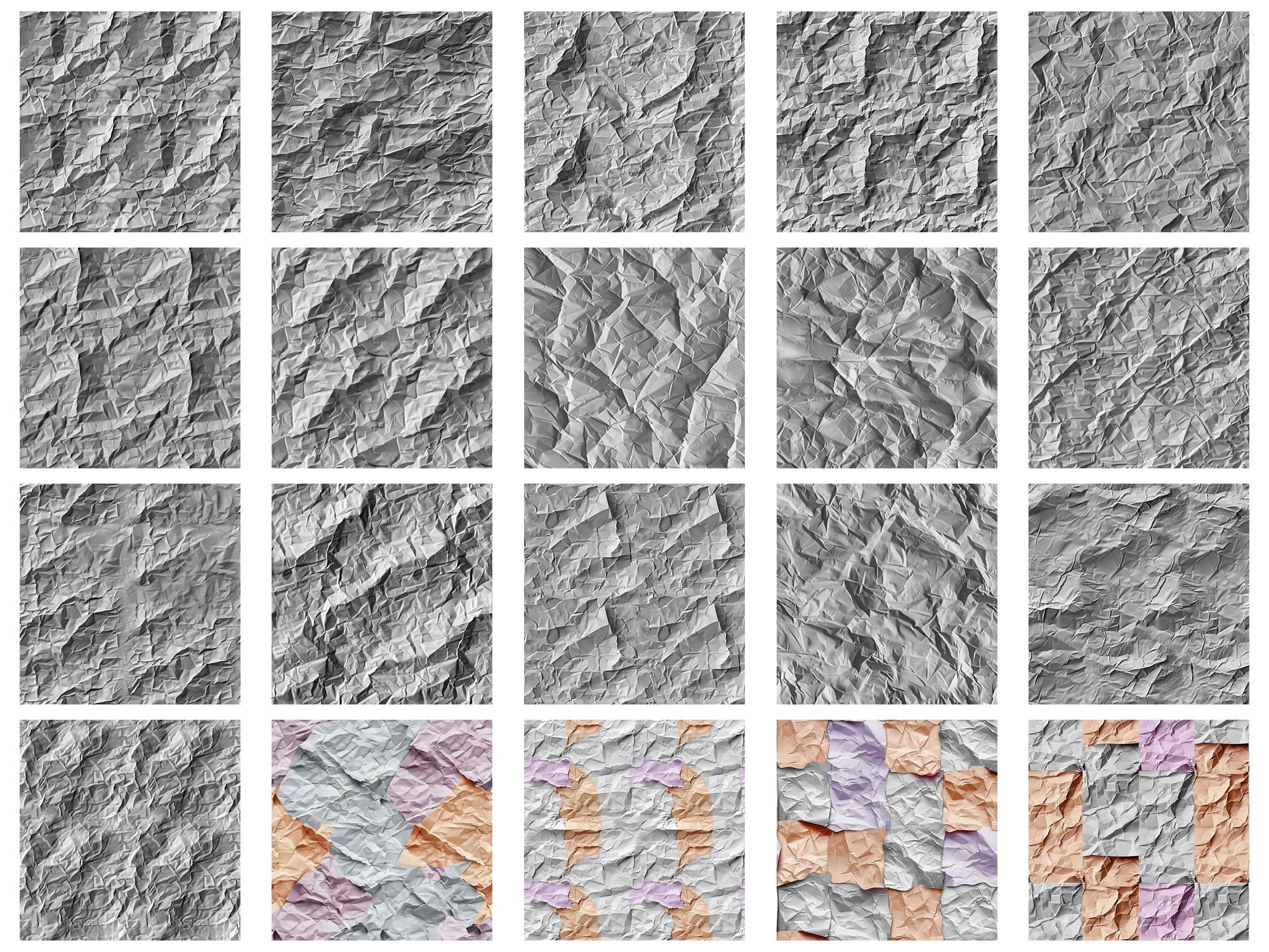 Wrinkled Paper Procreate Texture Brush & Photoshop PAT Pattern - 100 ...