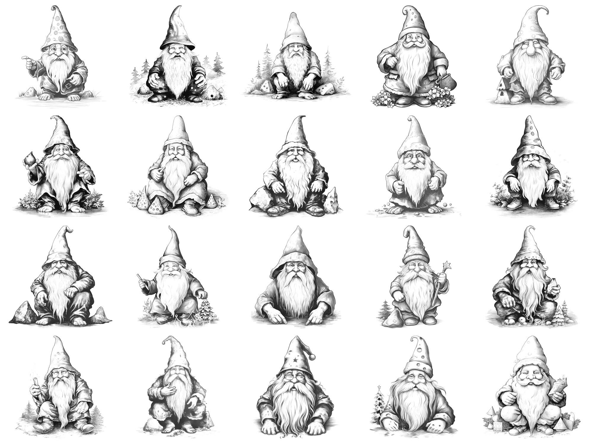 Village Gnome Photoshop Brushes & Procreate Stamps – 100+ Fantasy ...