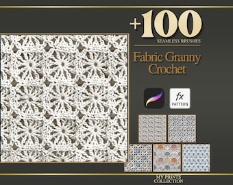 Pincel de textura para Procreate y patrón PAT para Photoshop: más de 100 pinceles de textura sin costuras, herramienta de diseño de textura digital