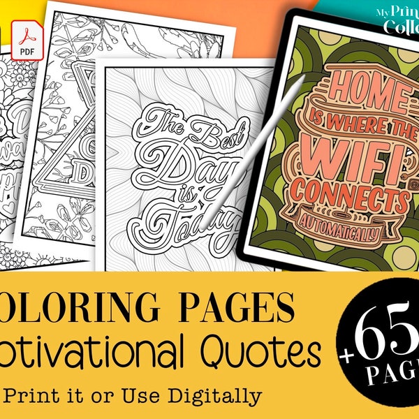 679 motiverende citaten kleurplaten afdrukbare pdf + digitaal kleurbestand voortplanten, kleurboek kinderen en volwassenen, bonuskrijt voortplanten