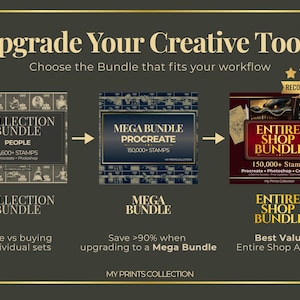 Softwareontwikkelaar Procreate Stamps en Photoshop-penselen – 100+ mensen Carrièretattoo, illustratie, zeer fijne tekeningen, stencil, penseelpakket afbeelding 5