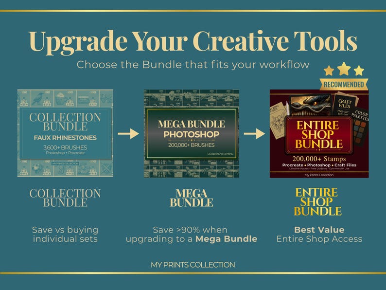 Faux Rhinestone Kawaii Food Photoshop Brushes & Procreate Stamps – 100 ...