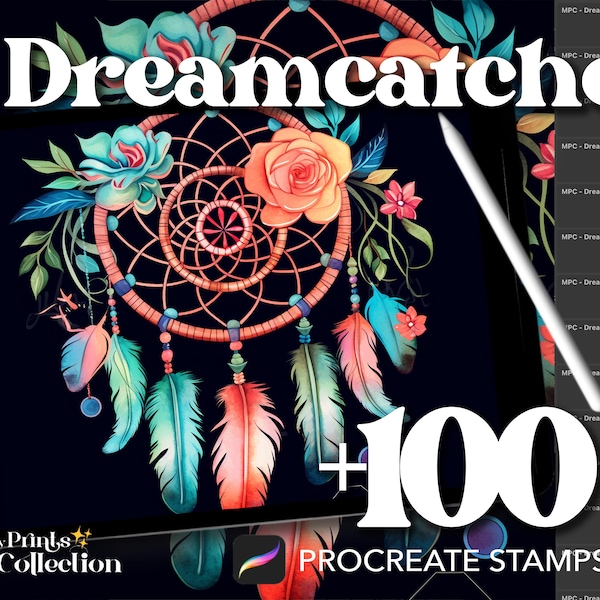 100+ Procreate Dreamcatcher Stamps, Home Outdoor Interior Design Room Furniture Objects, Digital Download, Digital Supply, Procreate Brush