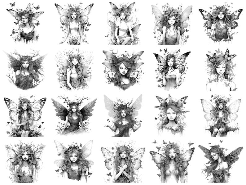 Forest Fairy Procreate Stamps & Photoshop Brushes – 100+ Fantasy ...