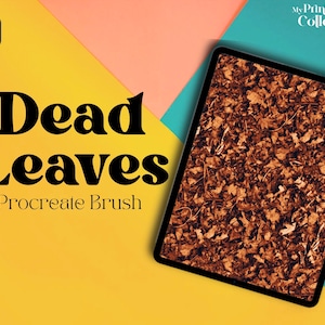 Procreate Dead Leaves Single Brush, Landscape, Nature, Grass, Foliage, Leaves, Botanical, Digital Art