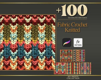 Pincel de textura para Procreate y patrón PAT para Photoshop: más de 100 pinceles de textura sin costuras, herramienta de diseño de textura digital