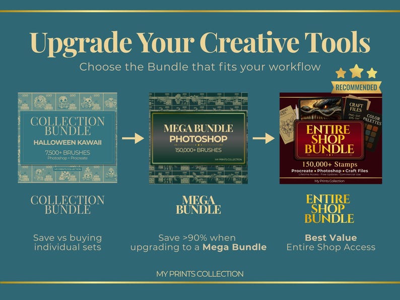 Food Kawaii Halloween Photoshop Brushes & Procreate Stamps – 100 ...