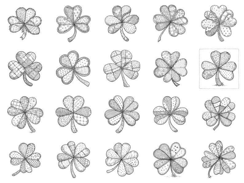 St Patrick Patchwork Photoshop Brushes & Procreate Stamps – 100 ...