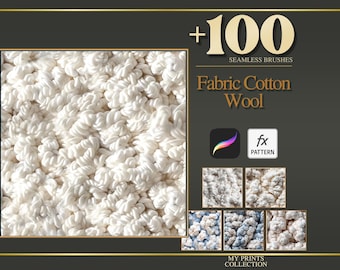 Pincel de textura para Procreate y patrón PAT para Photoshop: más de 100 pinceles de textura sin costuras, herramienta de diseño de textura digital
