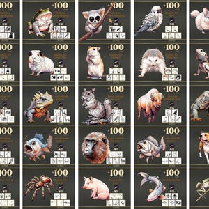 MEGA BUNDLE PROCREATE - Plus de 200 000 tampons et pinceaux Procreate, pinceaux de texture, formes, dessins au trait, kawaii, pinceaux réalistes et à thème image 11