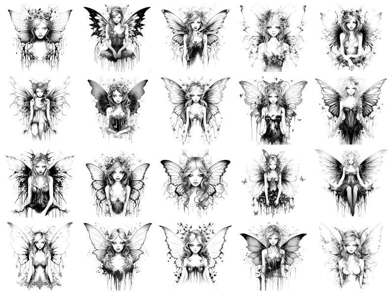 Fairy Gothic Procreate Stamps & Photoshop Brushes – 100+ Fantasy ...