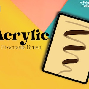 Acrylic Calligraphy Single Procreate Brush | 1 Brush | Lettering | Digital Brush | Digital Art | Inking | Build your own set