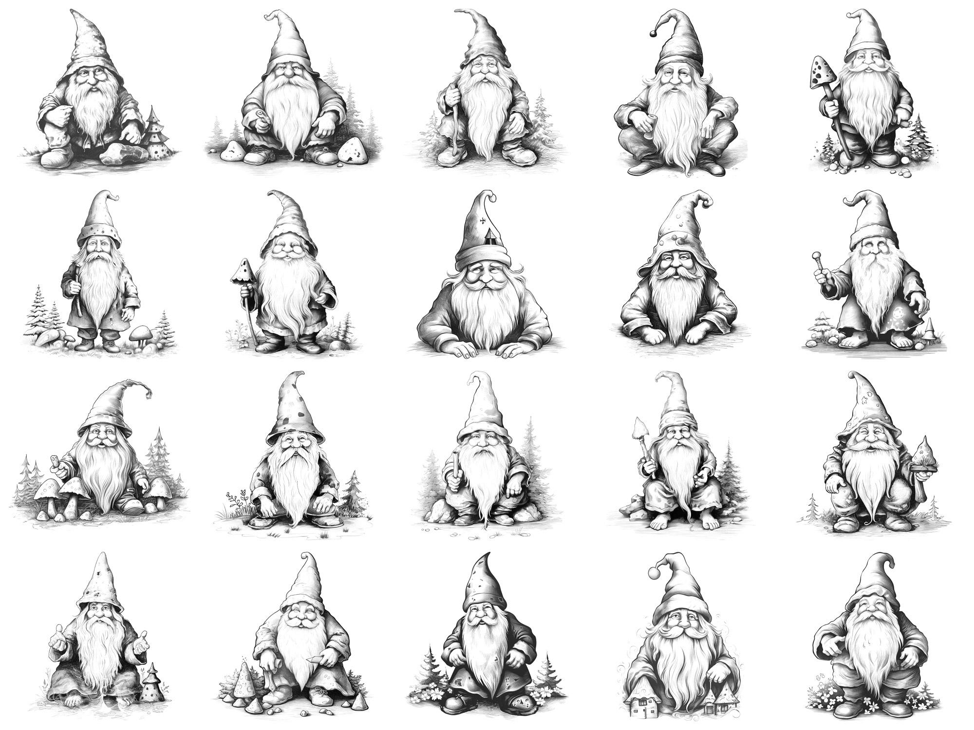 Village Gnome Photoshop Brushes & Procreate Stamps – 100+ Fantasy ...