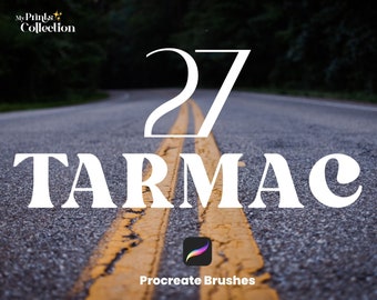 Tarmac Procreate Set Procreate Texture Brush Pattern - 27 Seamless Texture Brushset, Digital Texture Design Tool