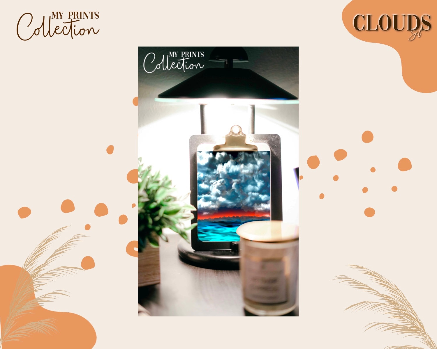 Clouds Procreate Set 40 Stamps Lettering Illustration | Etsy