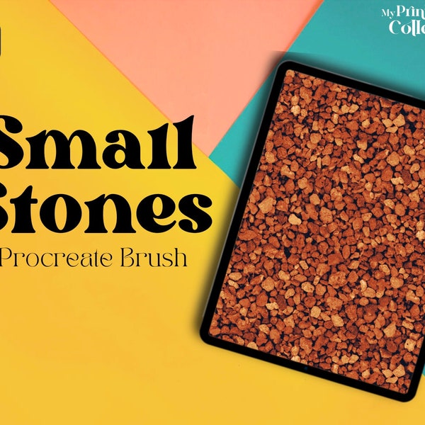 Small Stones Dirt Ground Procreate Single Brush, Cracked Floor, Concrete, Rocky Stones, Concrete Pebble, Cobblestones, Wood, Mud, Sand, Clay