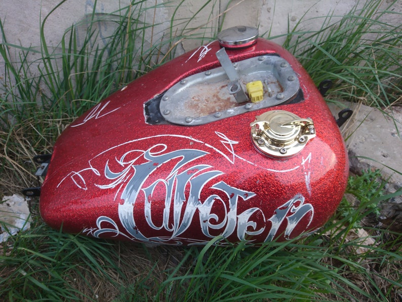 Custom HandMade Gas tank cap cover Harley Davidson Bobber Etsy