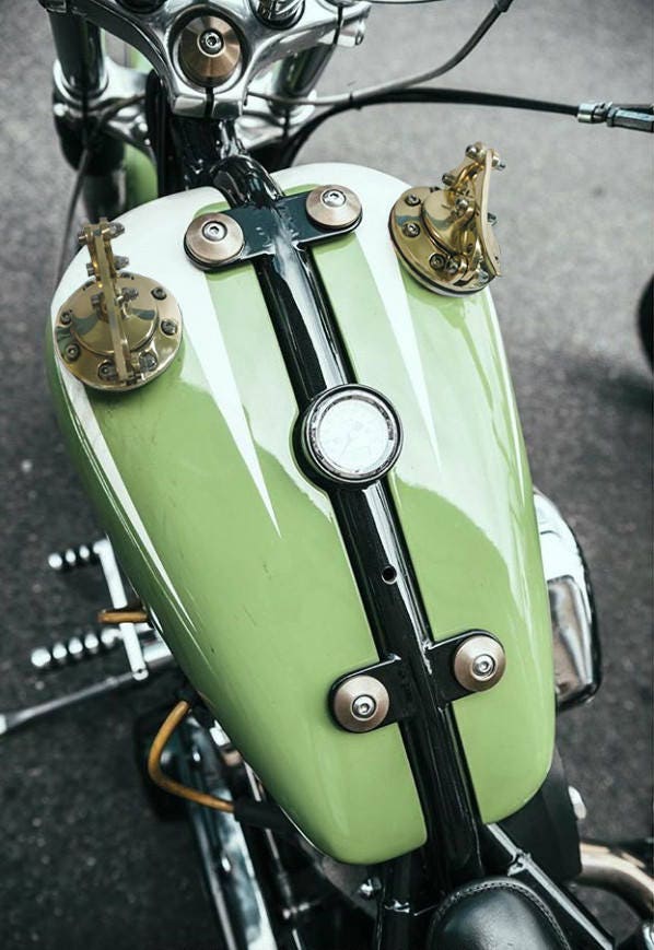 Custom HandMade Speedster Gas tank cap cover Harley Davidson Etsy