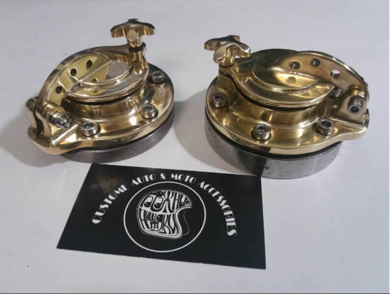 Custom Gas tank caps cover Harley Davidson Bobber Chopper Etsy