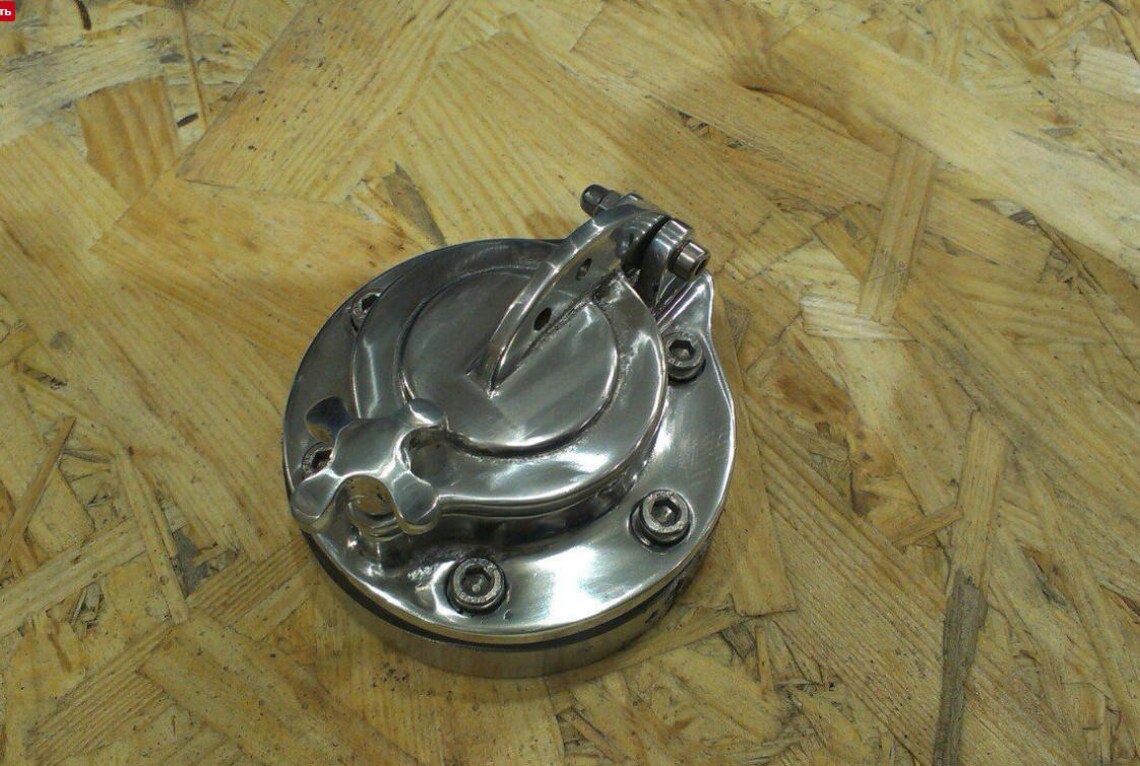 Custom Gas tank caps Al cover Harley Davidson Bobber Etsy