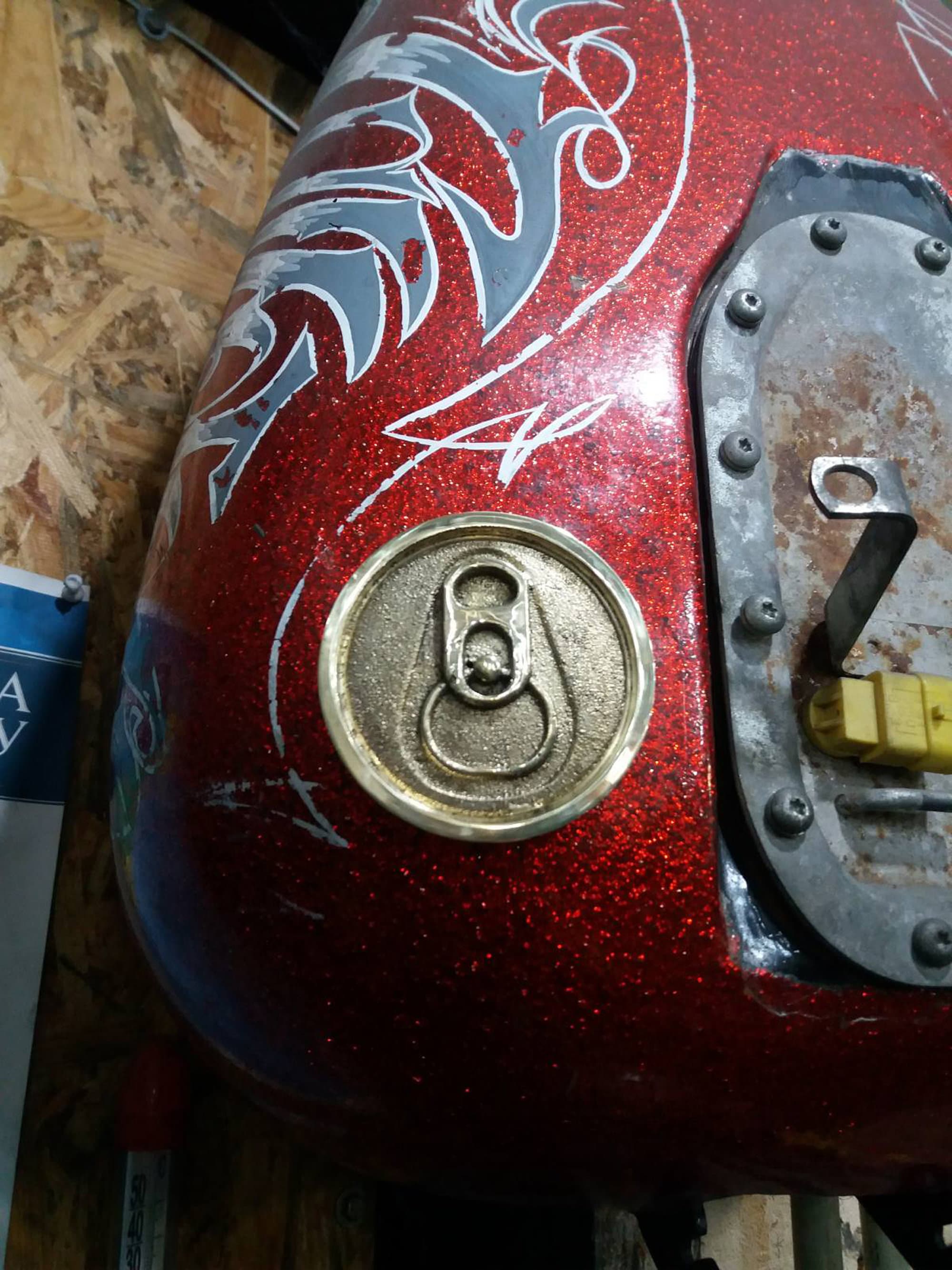 Custom HandMade Beer Brass Gas tank cap cover Harley Davidson Etsy