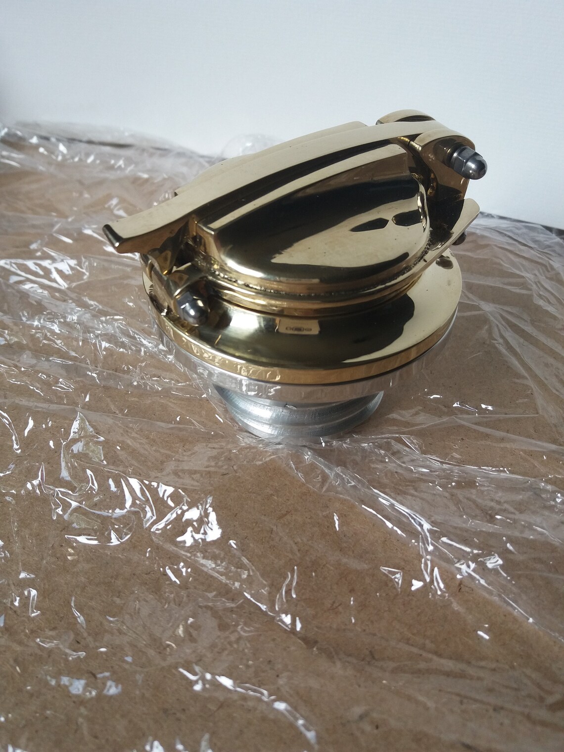 Custom gas cap EM Brass Gas tank cap cover Harley Davidson Etsy