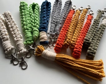 Handmade macrame keychain