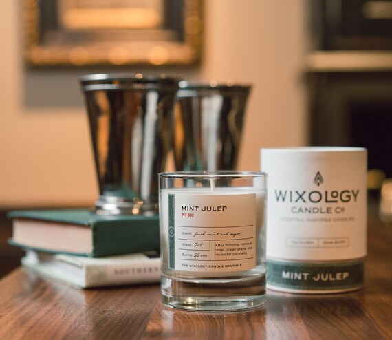 Mint Julep Candle 7 Oz Glass Home Decor Kentucky Derby - Juleps Home Decor Mint Julep Candle 7 Oz Glass Home Decor Kentucky Derby - Juleps Home Decor