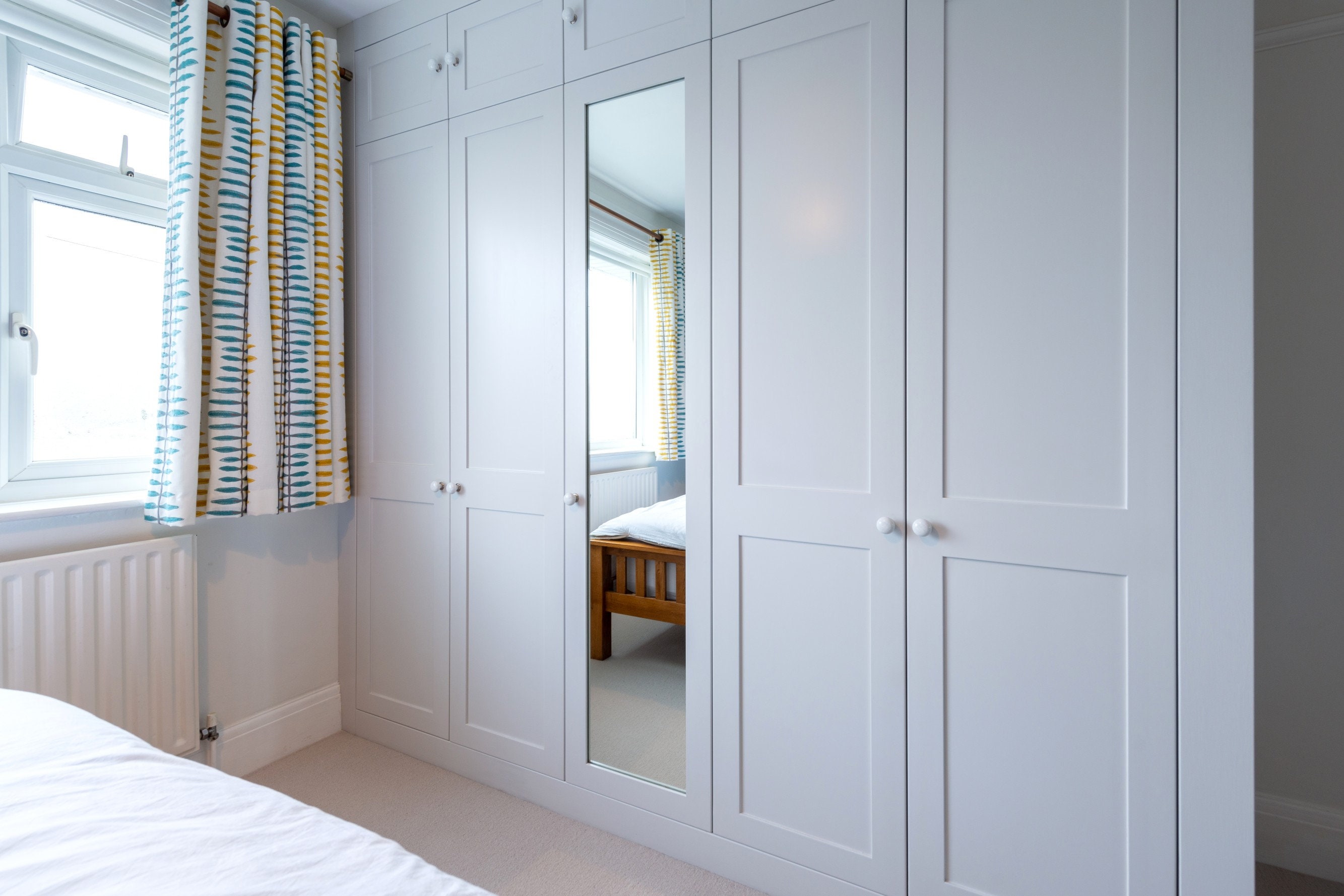 Bespoke fitted grey wardrobe Etsy