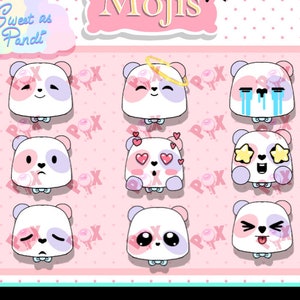 Sweet As Pandi Emoji Set 10pk