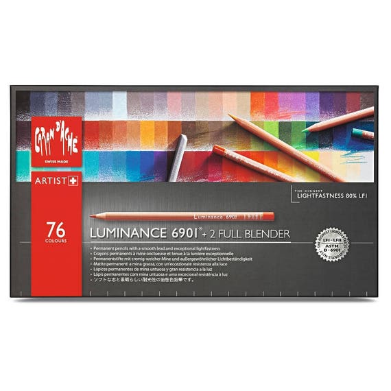 Caran D'ache Luminance 6901 Assortment of 76 Finest Colored Pencils in the  World Made in Swiss 