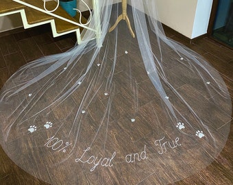 Personalized veil, wedding veil, custom veil, exclusive veil, individual veils