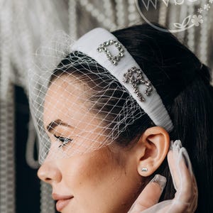 Birdcage Veil Headband: French Netting Bridal Headpiece