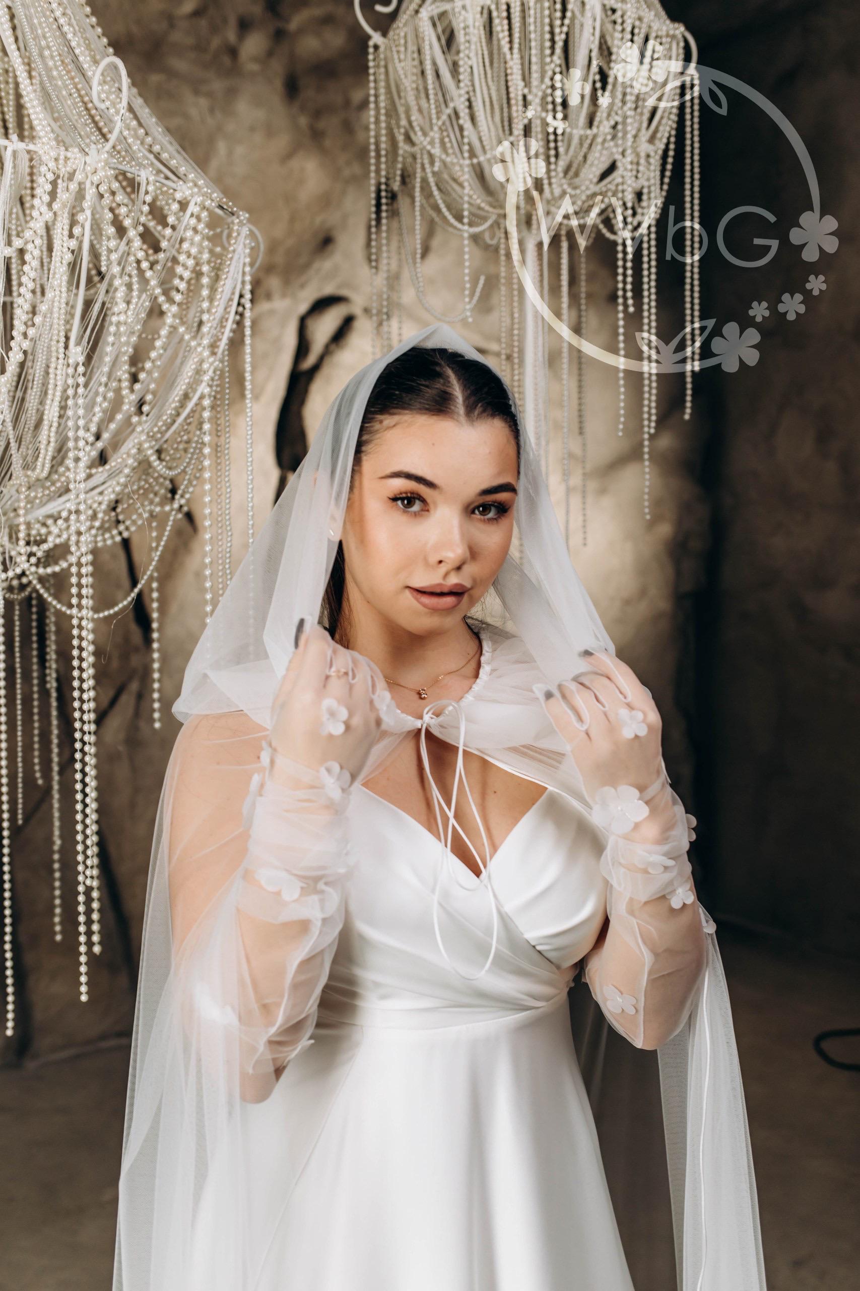 アールイズウェディング メロウ刺繍ロングベール ARLUIS WEDDING