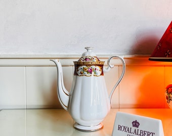 1st Quality Royal Albert 'LADY HAMILTON' Medium Coffee Pot Vintage Porcelain Bone China